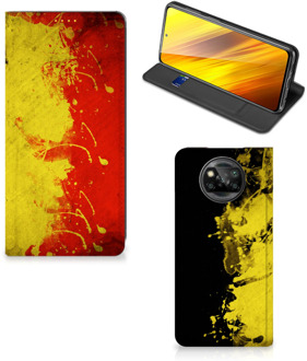 B2Ctelecom Smartphone Hoesje Xiaomi Poco X3 Portemonnee hoesje Belgische Vlag