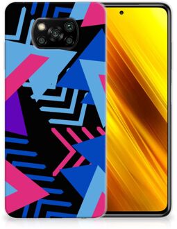 B2Ctelecom Smartphone hoesje Xiaomi Poco X3 TPU Case Funky Triangle