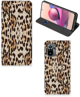 B2Ctelecom Smartphone Hoesje Xiaomi Redmi Note 10 4G | 10S Book Cover Leopard