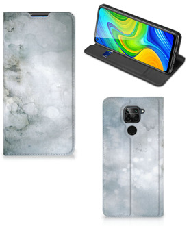 B2Ctelecom Smartphone Hoesje Xiaomi Redmi Note 9 Leuk Telefoonhoesje Painting Grey