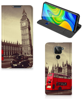 B2Ctelecom Smartphone Hoesje Xiaomi Redmi Note 9 Mobiel Bookcase Londen