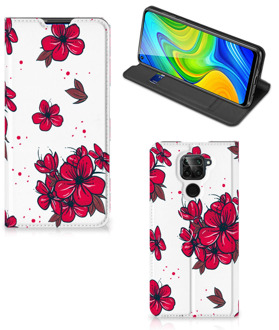 B2Ctelecom Smartphone Hoesje Xiaomi Redmi Note 9 Mobiel Cover Blossom Red