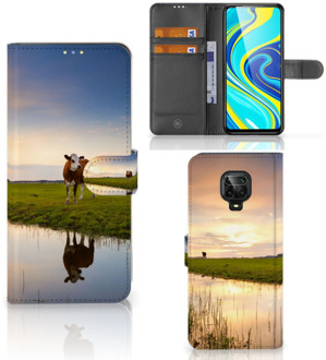 B2Ctelecom Smartphone Hoesje Xiaomi Redmi Note 9 Pro | Note 9S Flip Case Koe