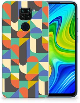 B2Ctelecom Smartphone hoesje Xiaomi Redmi Note9 Backcase Siliconen Hoesje Funky Retro