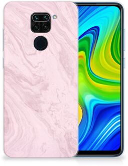 B2Ctelecom Smartphone hoesje Xiaomi Redmi Note9 Leuk Hoesje Marble Pink