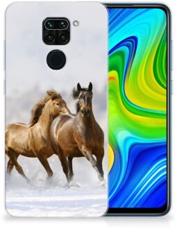 B2Ctelecom Smartphone hoesje Xiaomi Redmi Note9 TPU Case Paarden