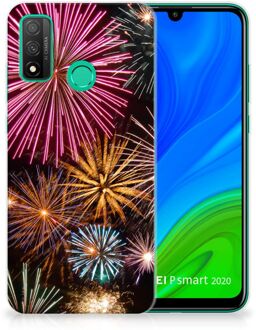 B2Ctelecom Smartphonehoesje Huawei P Smart 2020 Smartphone hoesje Vuurwerk