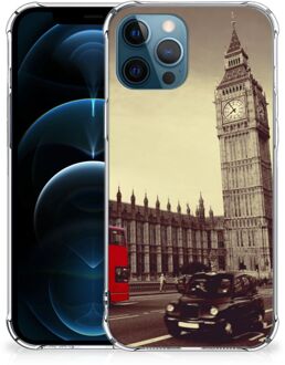 B2Ctelecom Smartphonehoesje iPhone 12 | 12 Pro Telefoon Hoesje met doorzichtige rand Londen City