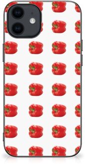 B2Ctelecom Smartphonehoesje iPhone 12 Pro | 12 (6.1") GSM Hoesje met Zwarte rand Paprika Red