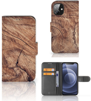 B2Ctelecom Smartphonehoesje met naam Apple iPhone 12 Mini GSM Hoesje Tree Trunk