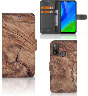 B2Ctelecom Smartphonehoesje met naam Huawei P Smart 2020 GSM Hoesje Tree Trunk