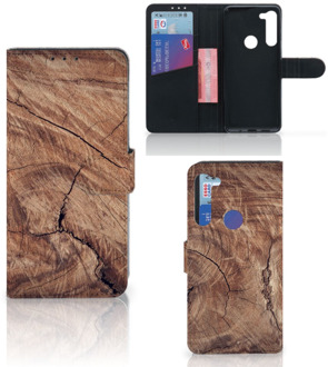 B2Ctelecom Smartphonehoesje met naam Motorola G8 Power GSM Hoesje Tree Trunk