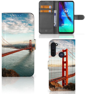 B2Ctelecom Smartphonehoesje met naam Motorola Moto G Pro GSM Hoesje Golden Gate Bridge