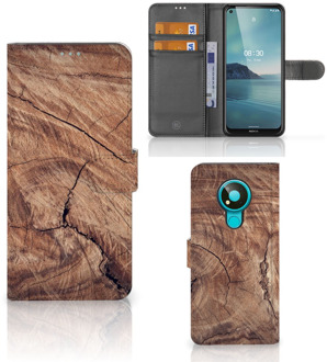 B2Ctelecom Smartphonehoesje met naam Nokia 3.4 GSM Hoesje Tree Trunk