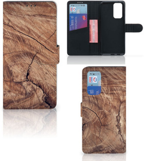 B2Ctelecom Smartphonehoesje met naam OnePlus 9 Pro GSM Hoesje Tree Trunk