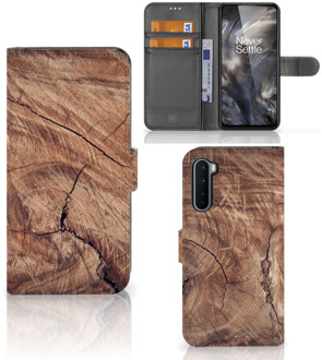 B2Ctelecom Smartphonehoesje met naam OnePlus Nord GSM Hoesje Tree Trunk