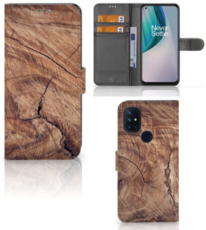 B2Ctelecom Smartphonehoesje met naam OnePlus Nord N10 GSM Hoesje Tree Trunk