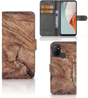 B2Ctelecom Smartphonehoesje met naam OnePlus Nord N100 GSM Hoesje Tree Trunk