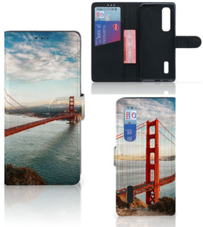 B2Ctelecom Smartphonehoesje met naam OPPO Find X2 Pro GSM Hoesje Golden Gate Bridge