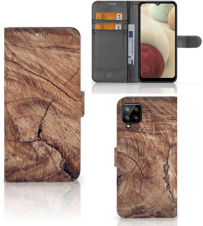 B2Ctelecom Smartphonehoesje met naam Samsung Galaxy A12 GSM Hoesje Tree Trunk