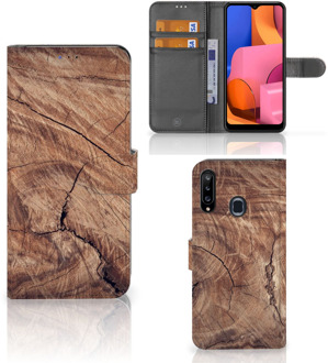 B2Ctelecom Smartphonehoesje met naam Samsung Galaxy A20s GSM Hoesje Tree Trunk