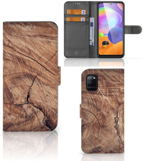 B2Ctelecom Smartphonehoesje met naam Samsung Galaxy A31 GSM Hoesje Tree Trunk