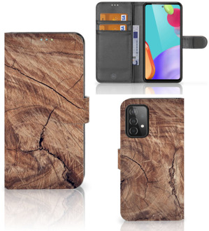 B2Ctelecom Smartphonehoesje met naam Samsung Galaxy A52 GSM Hoesje Tree Trunk