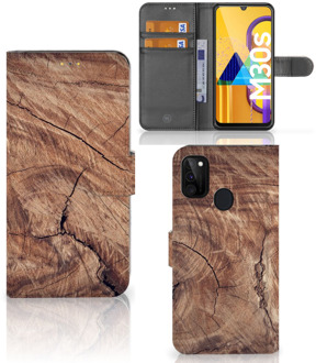 B2Ctelecom Smartphonehoesje met naam Samsung Galaxy M21 GSM Hoesje Tree Trunk