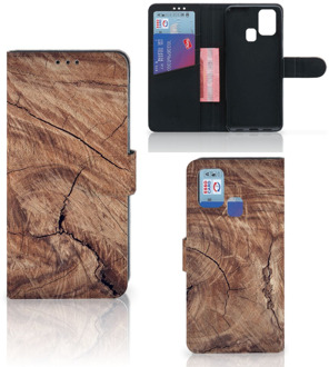 B2Ctelecom Smartphonehoesje met naam Samsung Galaxy M31 GSM Hoesje Tree Trunk