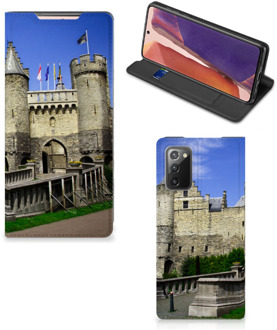 B2Ctelecom Smartphonehoesje met naam Samsung Galaxy Note20 Telefoonhoesje Kasteel