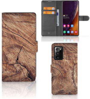 B2Ctelecom Smartphonehoesje met naam Samsung Galaxy Note20 Ultra GSM Hoesje Tree Trunk