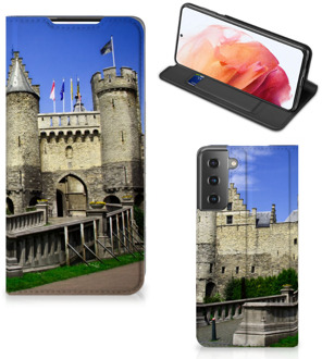 B2Ctelecom Smartphonehoesje met naam Samsung Galaxy S21 Telefoonhoesje Kasteel