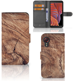 B2Ctelecom Smartphonehoesje met naam Samsung Galaxy Xcover 5 GSM Hoesje Tree Trunk