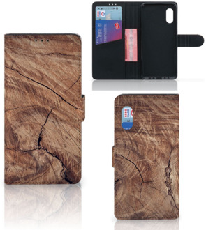 B2Ctelecom Smartphonehoesje met naam Samsung Xcover Pro GSM Hoesje Tree Trunk