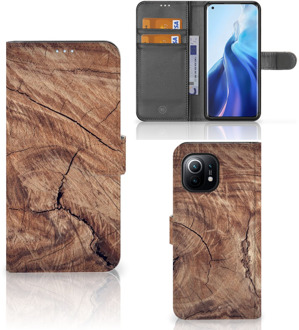 B2Ctelecom Smartphonehoesje met naam Xiaomi Mi 11 GSM Hoesje Tree Trunk