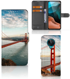 B2Ctelecom Smartphonehoesje met naam Xiaomi Poco F2 Pro GSM Hoesje Golden Gate Bridge