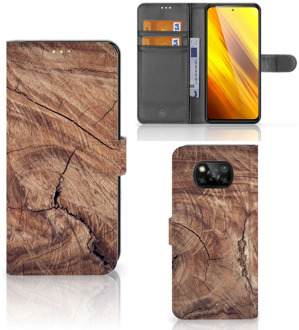 B2Ctelecom Smartphonehoesje met naam Xiaomi Poco X3 GSM Hoesje Tree Trunk