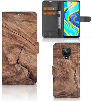 B2Ctelecom Smartphonehoesje met naam Xiaomi Redmi Note 9 Pro | Note 9S GSM Hoesje Tree Trunk