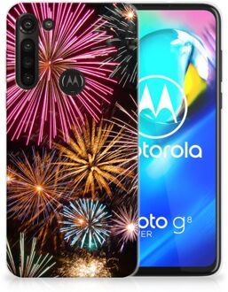 B2Ctelecom Smartphonehoesje Motorola Moto G8 Power Smartphone hoesje Vuurwerk