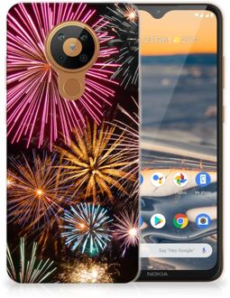 B2Ctelecom Smartphonehoesje Nokia 5.3 Smartphone hoesje Vuurwerk