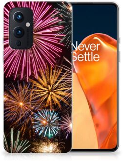 B2Ctelecom Smartphonehoesje OnePlus 9 Smartphone hoesje Vuurwerk