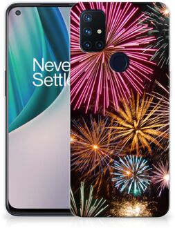 B2Ctelecom Smartphonehoesje OnePlus Nord N10 5G Smartphone hoesje Vuurwerk