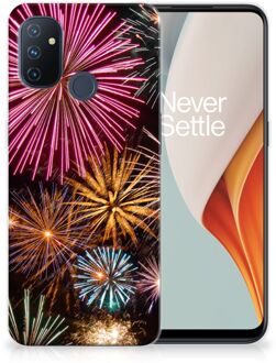 B2Ctelecom Smartphonehoesje OnePlus Nord N100 Smartphone hoesje Vuurwerk