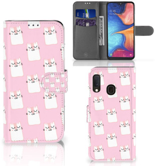 B2Ctelecom Smartphonehoesje Samsung A20e Sleeping Cats