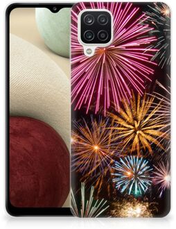 B2Ctelecom Smartphonehoesje Samsung Galaxy A12 Smartphone hoesje Vuurwerk