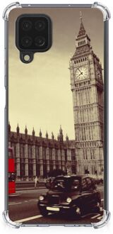 B2Ctelecom Smartphonehoesje Samsung Galaxy A12 Telefoon Hoesje met doorzichtige rand Londen City