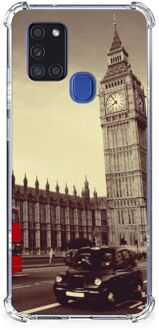 B2Ctelecom Smartphonehoesje Samsung Galaxy A21s Telefoon Hoesje met doorzichtige rand Londen City