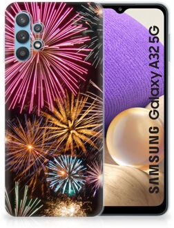 B2Ctelecom Smartphonehoesje Samsung Galaxy A32 5G Smartphone hoesje Vuurwerk