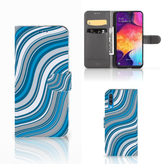 B2Ctelecom Smartphonehoesje Samsung Galaxy A50 Waves Blue