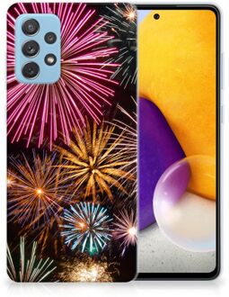 B2Ctelecom Smartphonehoesje Samsung Galaxy A72 Smartphone hoesje Vuurwerk